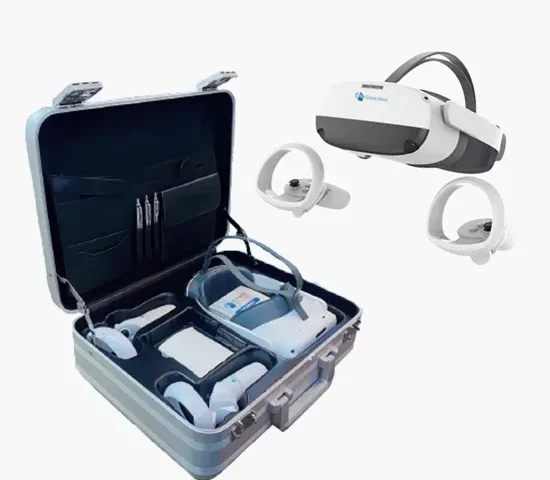 Virtual reality headset and accessories kit
